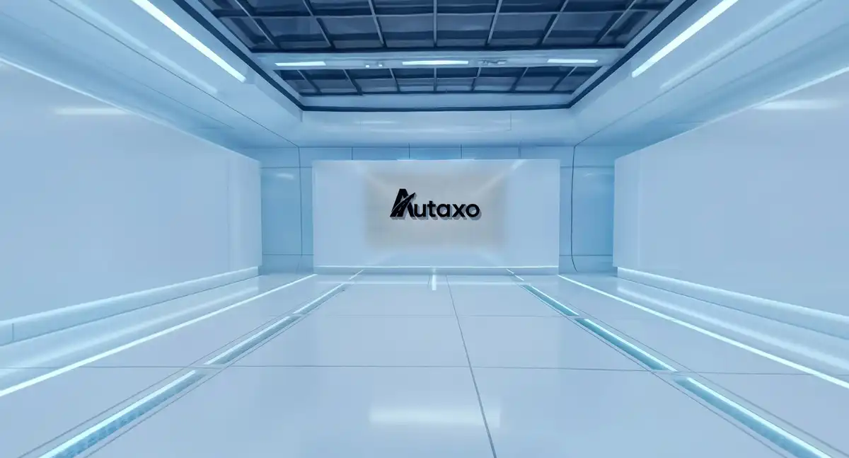 Custom-Showroom mit eigenem Autohaus-Logo direkt im Hintergrund